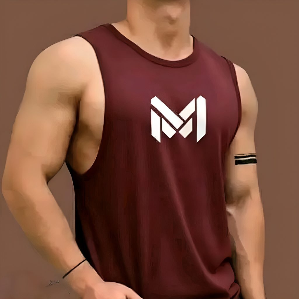 Men’s Premium Gym Vest | Stretchable Lycra Workout Tank Top for Gym, Running & Training